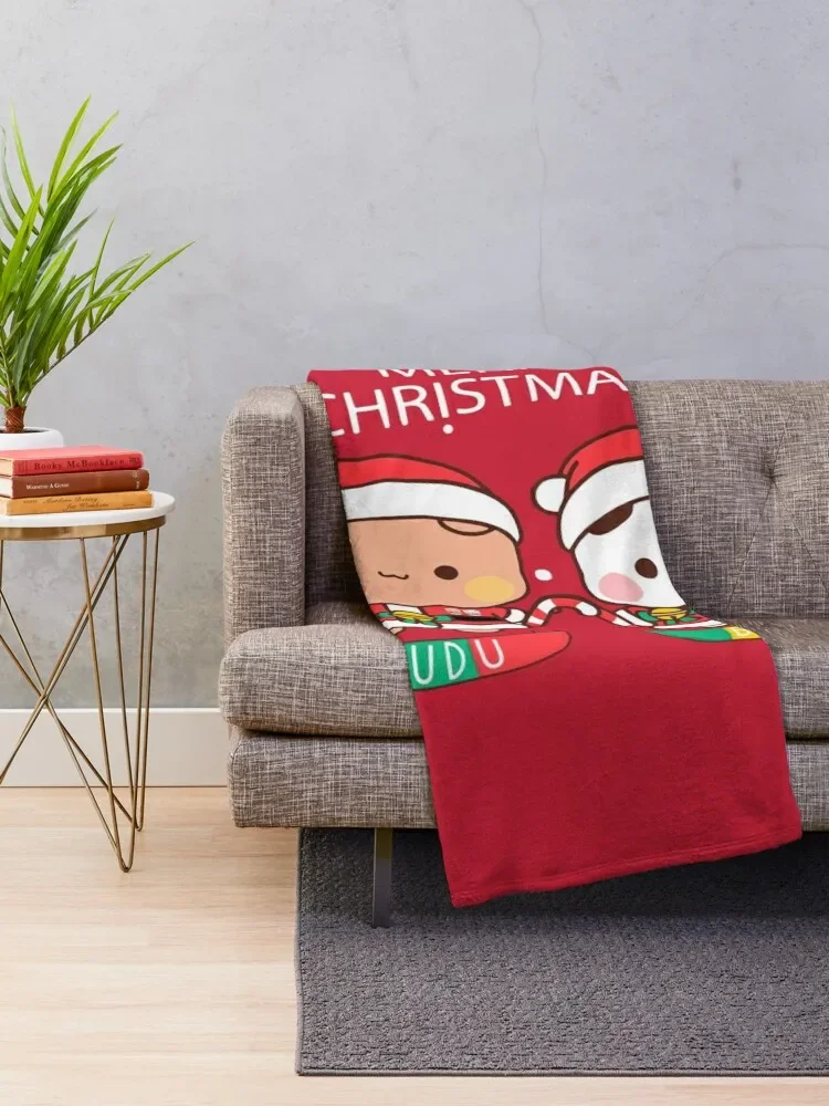 Bubu Dudu Xmas: Wrap Yourself in Holiday Cheer with This Adorable and Humorous Design Throw Blanket Moving Blankets