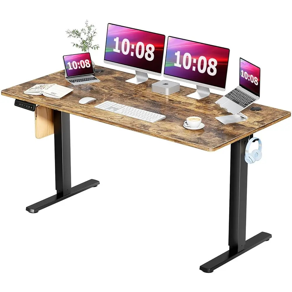 

Стоячий стол, электрический компьютерный стол с регулируемой высотой, 63X24 H, эргономичный современный подъемник, моторизованный