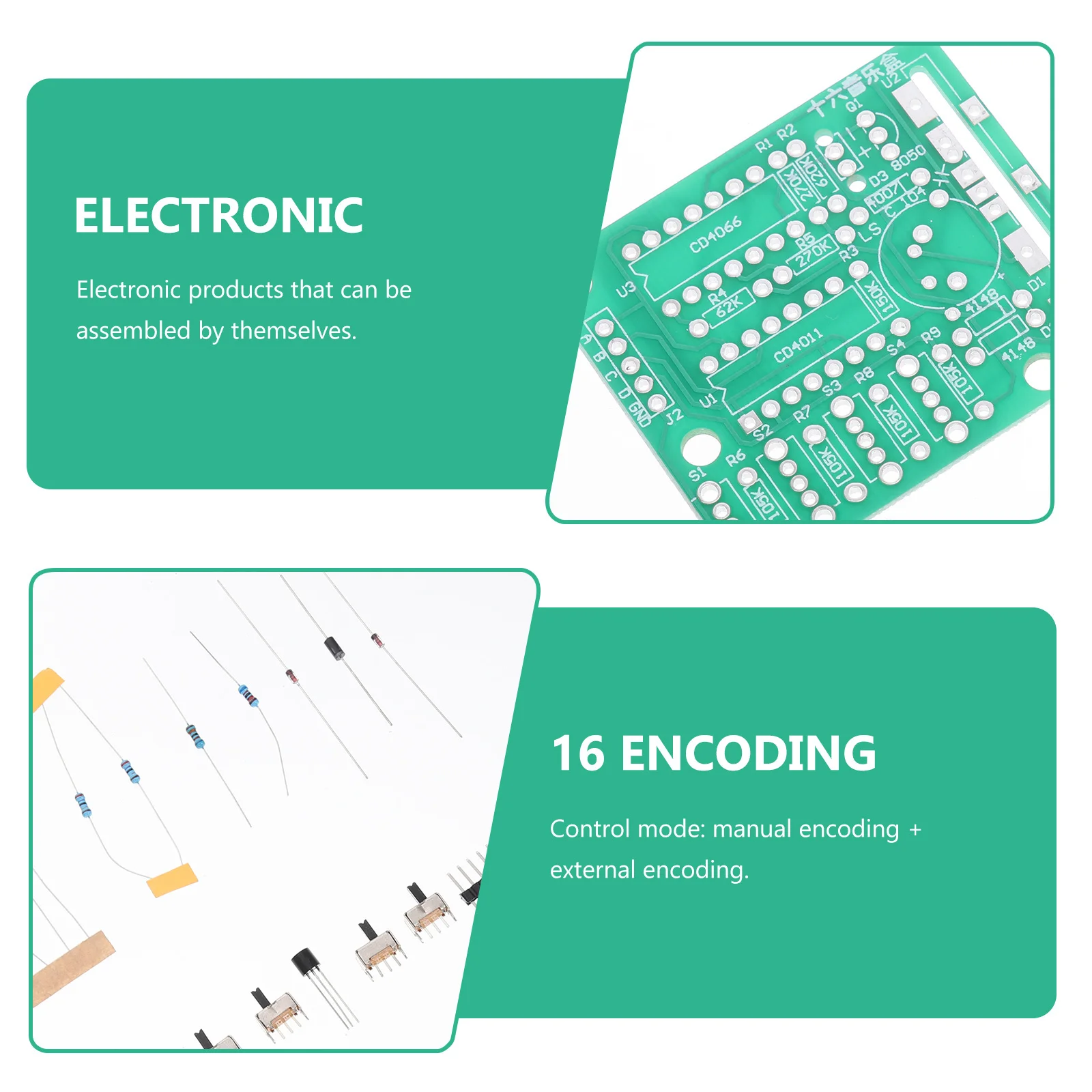 

1 Set Diy Music Box Circuit Board Soldering Practice Kit Electronic Components For Stem Education Copper Clad Pcb Fun Sound