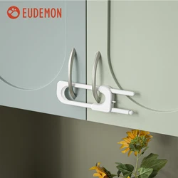 EUDEMON 2Pcs Drawer Door Cabinet Cupboard Safety Locks Baby Kids Safety Care Plastic U Shaped Locks Infant Baby Protection