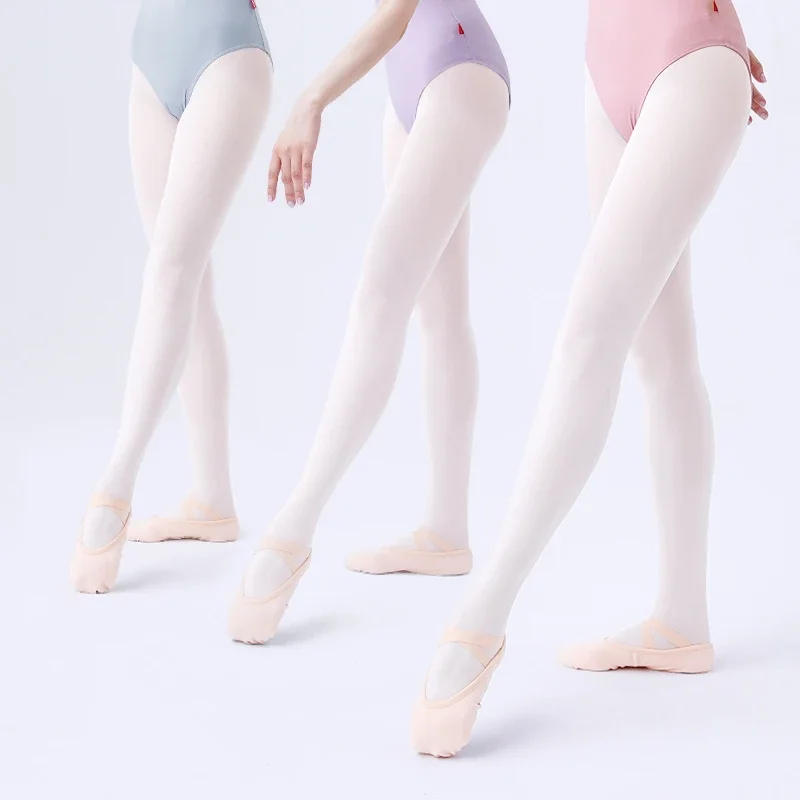 Girls Ballet Tights Dance Footed Pantyhose Ballet Dance Stockings Microfiber Seamless Women Professional Dance Tights 80D 90D