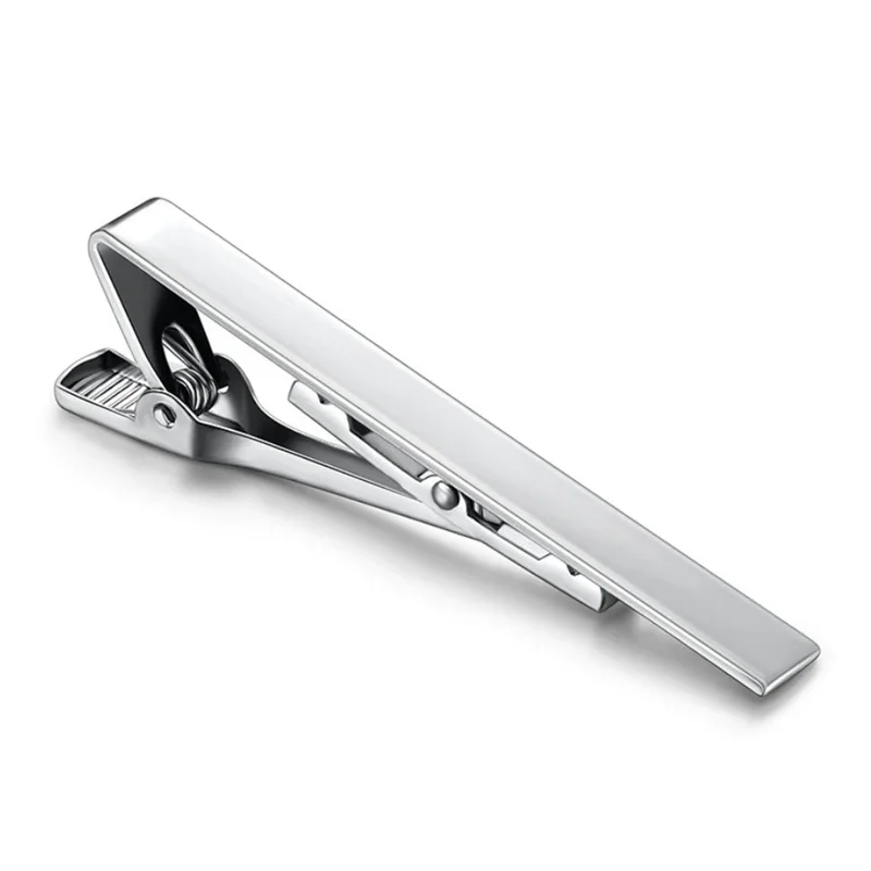 Tie Clip Mode Stijl Stropdassen Voor Mannen Metalen Toon Eenvoudige Bar Gesp Praktische Stropdas Accessoires Sluiting Tie Pin Voor Heren Kraag Clip