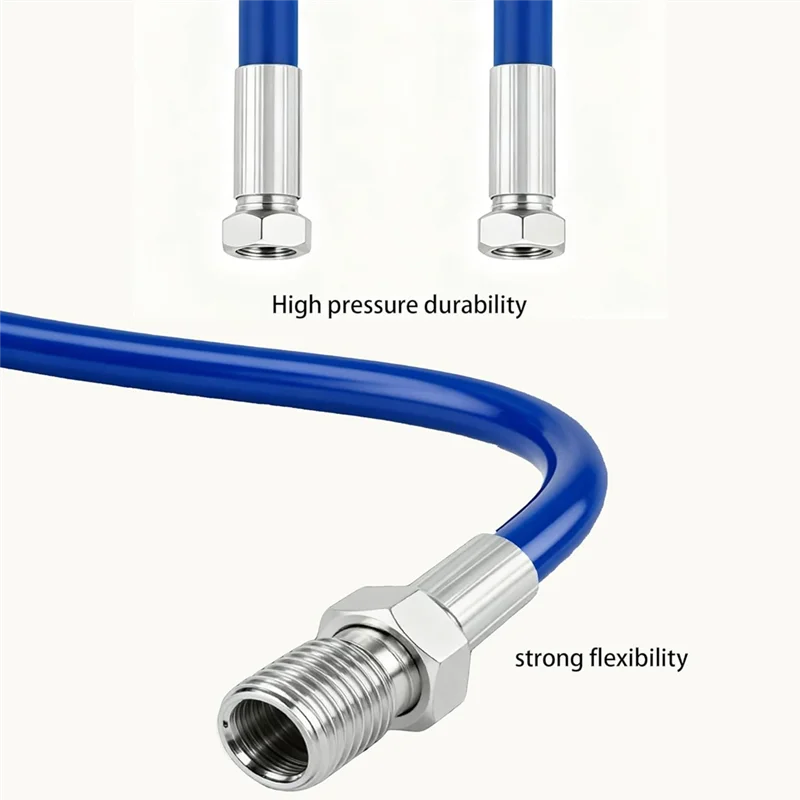 สายฉีดพ่น MCGS-For 490 495 595 390 395 พร้อมข้อต่อ 1.65 ฟุต/50 ซม. สายด้านข้างสำหรับเครื่องพ่นแบบไร้อากาศแรงดันสูง อุปกรณ์เสริมสำหรับเปลี่ยน