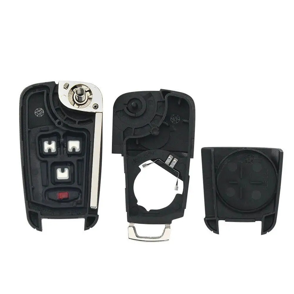 New High Quality Car Interior Accessories Car Key Shell Flip Remote Free Cutting 4 Button Replacement Folding Key