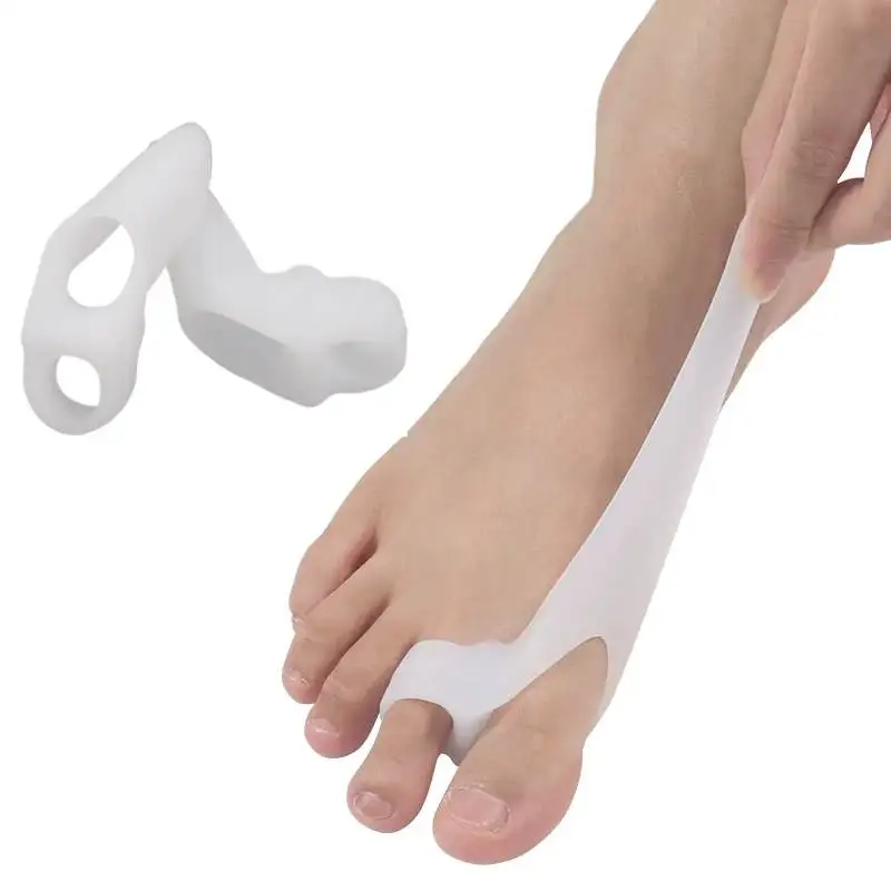 1/2/5Pair Silicone Toe Separator Orthopedic Hallux Valgus Hammer Toe Pedicure Correction Straightener Protector Finger Foot Care