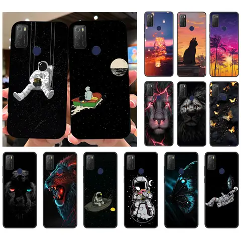 Pour TCL 20E 20Y coque de téléphone 6156D Silicone souple TPU couverture arrière pour TCL 20 E Y étuis 6125F Capa mode coque de protection Fundas