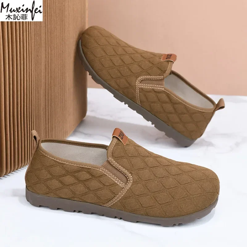 Women's Summer Shoes 2025 New Style One Step Flat Mom Shoes Shallow Mouth Lazy Breathable Cheap Shoes Clearance Free Shipping