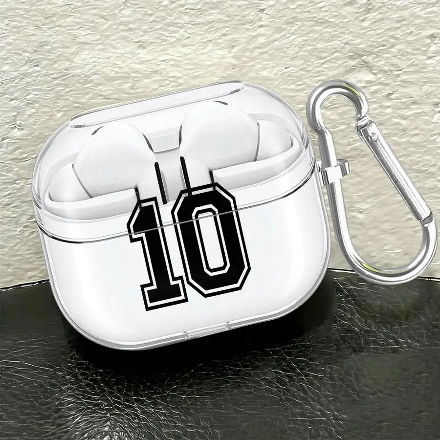 Clear Earphone Cases Cover Case For Samsung Galaxy Buds 4 Pro 2 4Pro 3 FE Live 3Pro Lucky Numbers 10 7