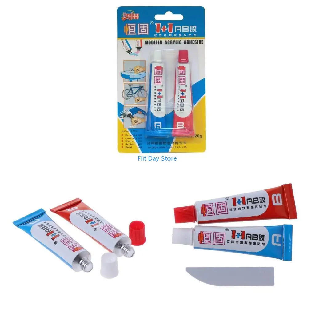 F92C Dual Powerful Metal Repair Tile Repair Paste Epoxy Resin Adhesive Durable