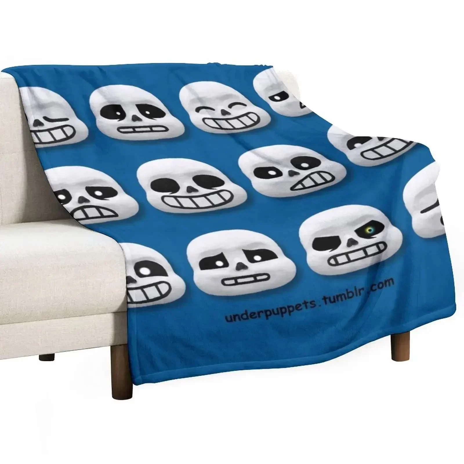 Puppet!Sans Throw Blanket Loose Summer Heavy Giant Sofa Nap Flannel Fabric Blankets