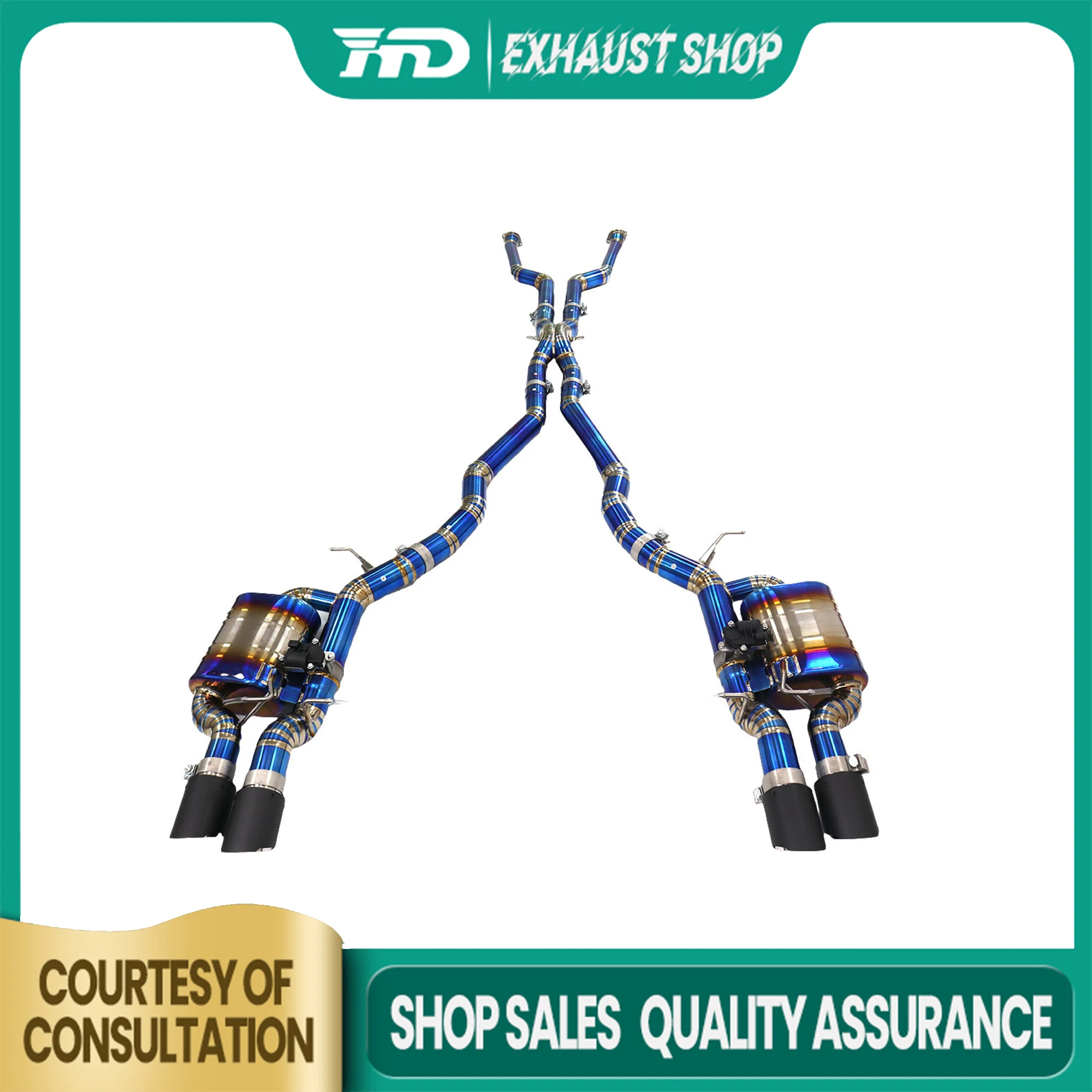 

High Quality Catback For BMW M5 E60 5.0L Ti Exhaust System Electronic Valve Muffler Tips Discount Price HMD