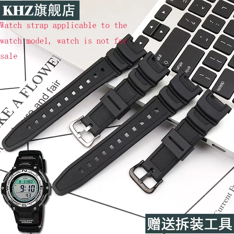 

Men's resin watch band accessories for Casio SGW-100-1V 200 300 prg100 3157 watch strap electronic watch women's nylon wristband