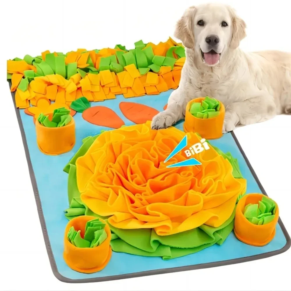 Durable Large Snuffle Mat for Dog Pet Interactive Training and Stress Relief Sniff Feeding Mat Slow Feeder Dog Treat Mat Dog Toy