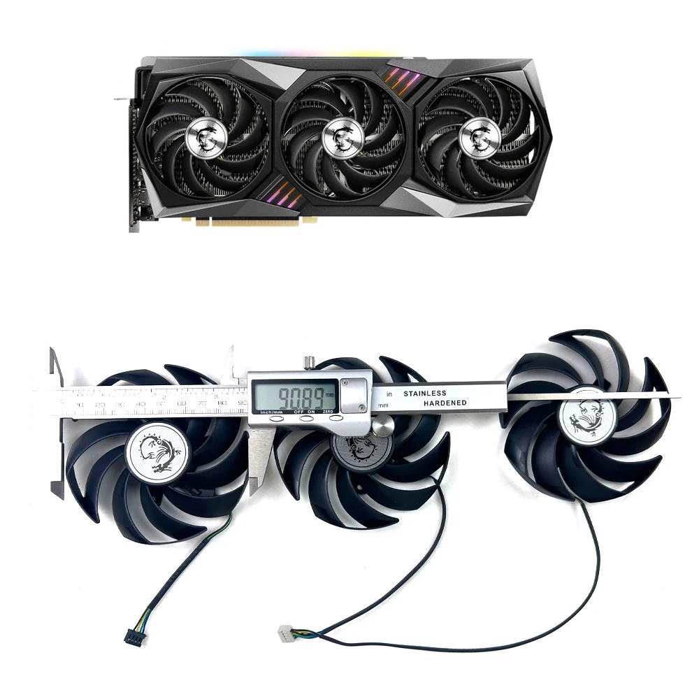 New Cooling 90MM GPU Video Card Cooler Fan For MSI GeForce RTX 3060 3070 3080 3090 3060Ti 3070TI GAMING X TRIO Graphics Card fan