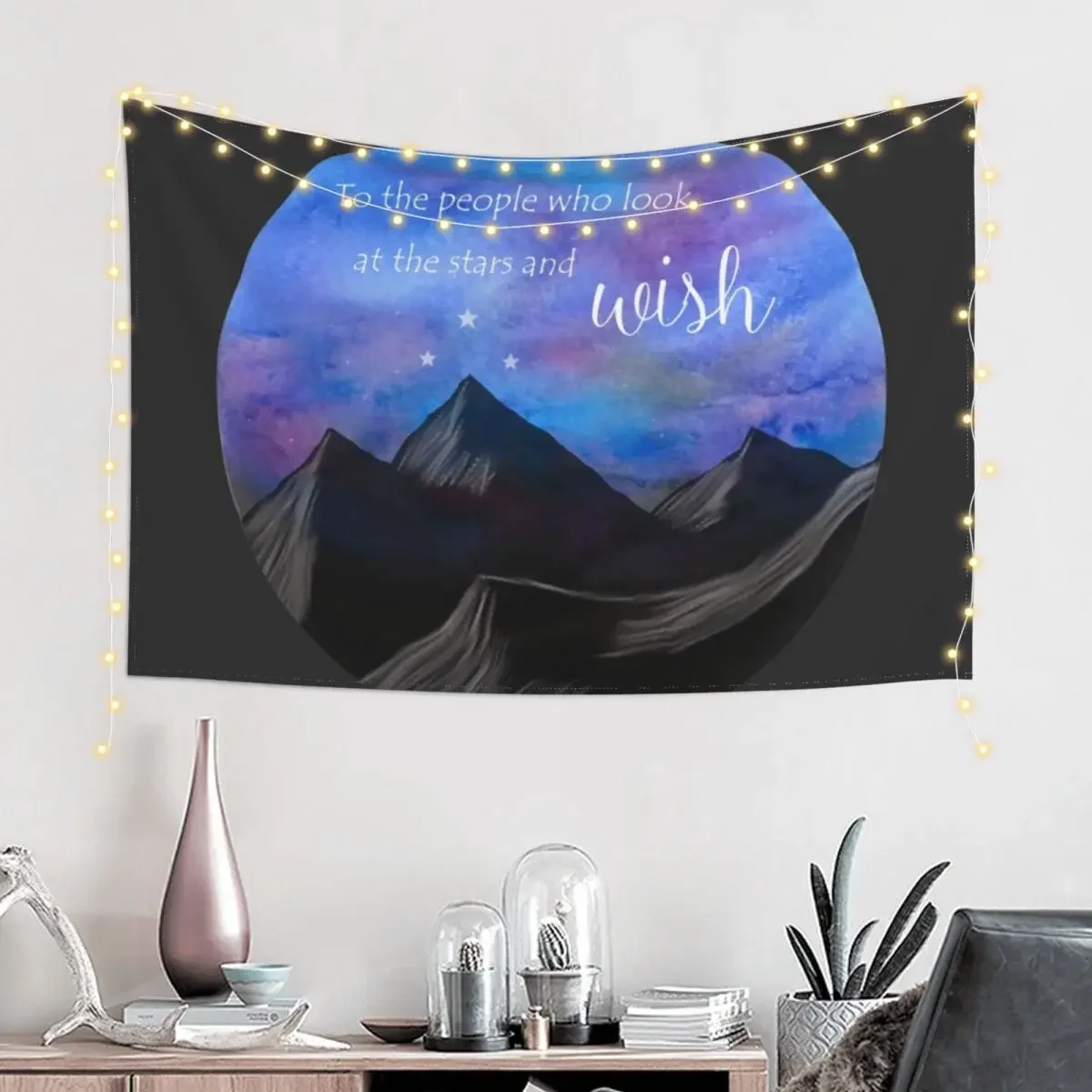 To the people who look at the stars and wish Tapestry Christmas Decoration Decoration For Home Tapestry