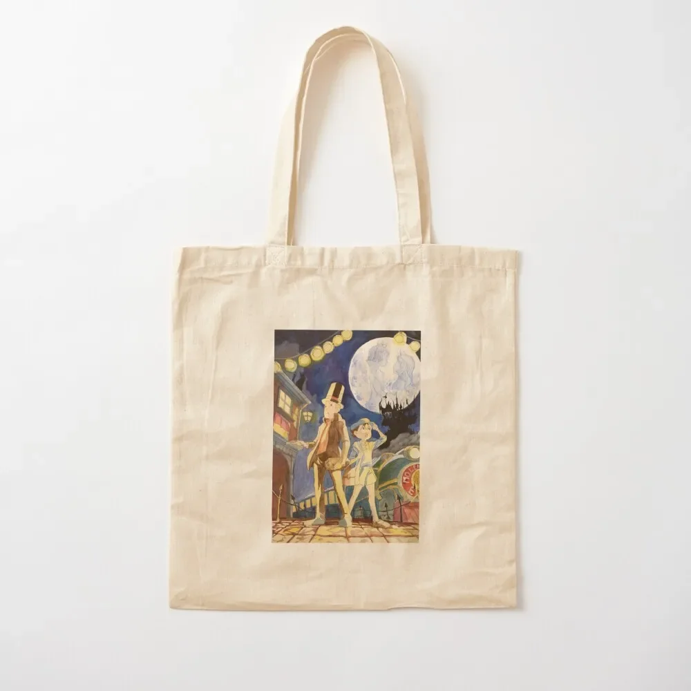 

Professor Layton and the Diabolical box FanArt Tote Bag canvas tote bags hand bags Tote Bag