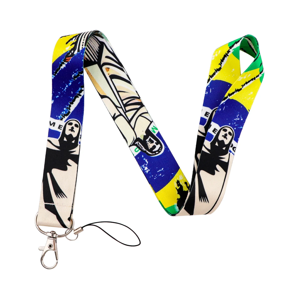 Brazil Lanyard For Key chain ID Card Cover Pass Mobile Phone Badge Holder Key Ring Brazilian Neck Straps Phone Accessories