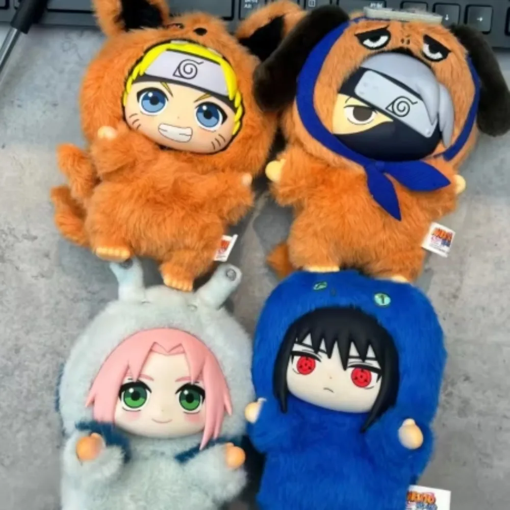 

In stock Eaki Naruto Shippuden Beast Party Series Blind Box Cute Action Figures Surprise Bag Plush Doll Eaki Naruto Mystery Box