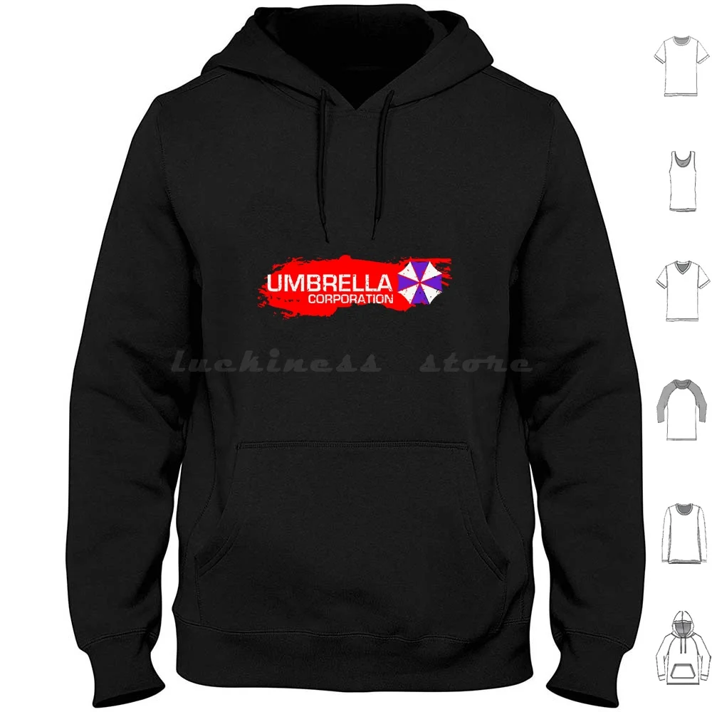 Umbrella Corporation Hoodie Cotton Long Sleeve Umbrella Corporation Chris Redfield Claire Redfield Game Horror Jill Valentine