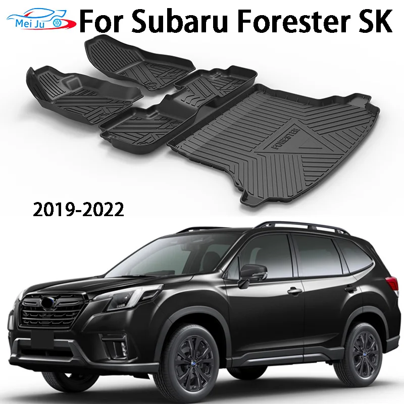 

For Subaru Forester SK Styling Floor Mats Double Layer Custom Foot Pads Cover Interior Floorliner Accessories