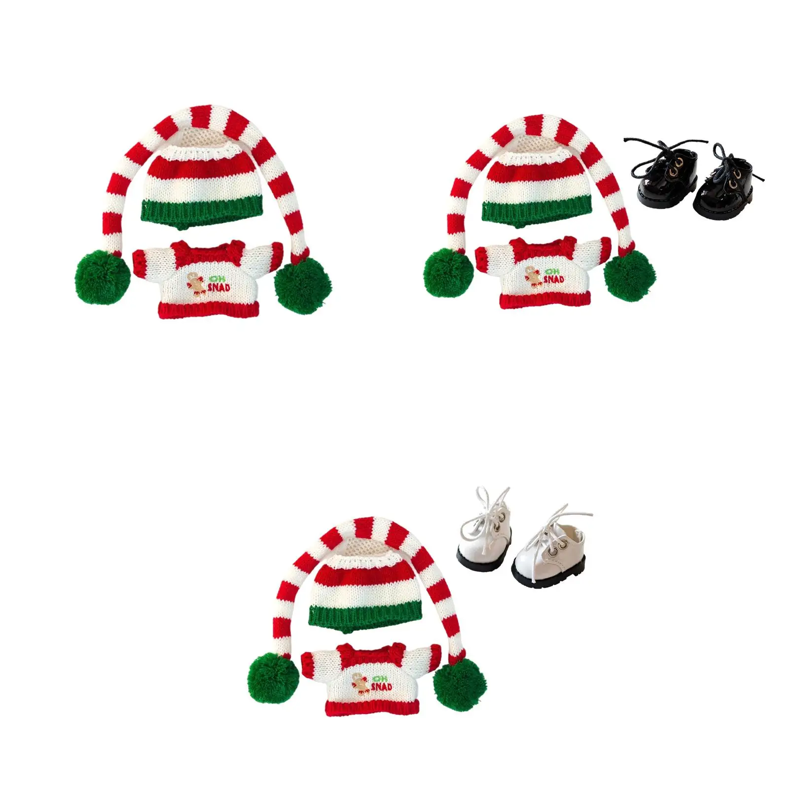 ملابس دمى تي شيرت فتاة دمية تي شيرت ملابس دمية مريحة لتقوم بها بنفسك لعبة دمية مع قبعة قلادة ملابس دمية لدمية 6.69 بوصة