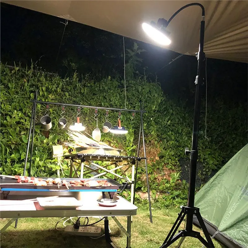 ABMH-Power Display& Air Cooling, Highlight Emergency Charging LED Camping Light For Outdoor Adventures
