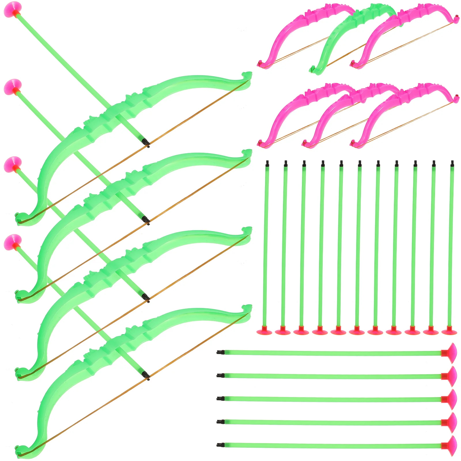 10-zestaw zabawek dla dzieci Zabawka łucznicza Prezenty dla mężczyzny na upominki urodzinowe Chłopcy Strzały Łuk Plastik na zewnątrz