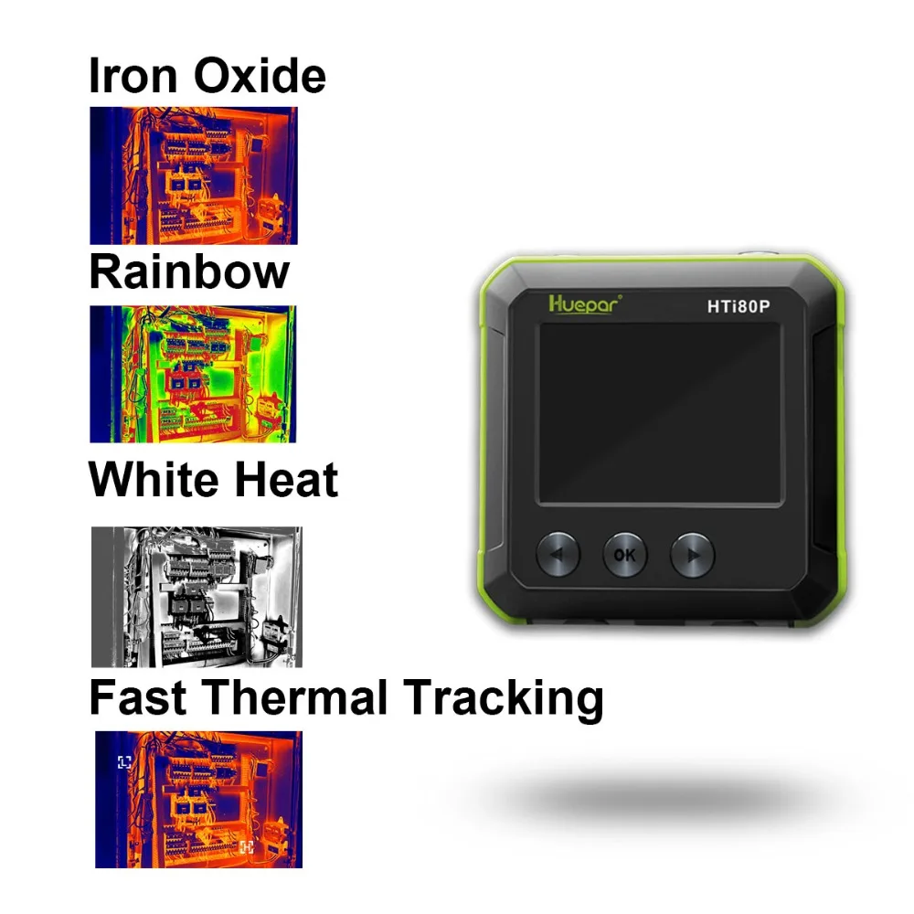 Huepar Pocket-Sized IR Thermal Imager Mini Infrared Resolution Thermal Imaging Camera Digital ColorDisplay