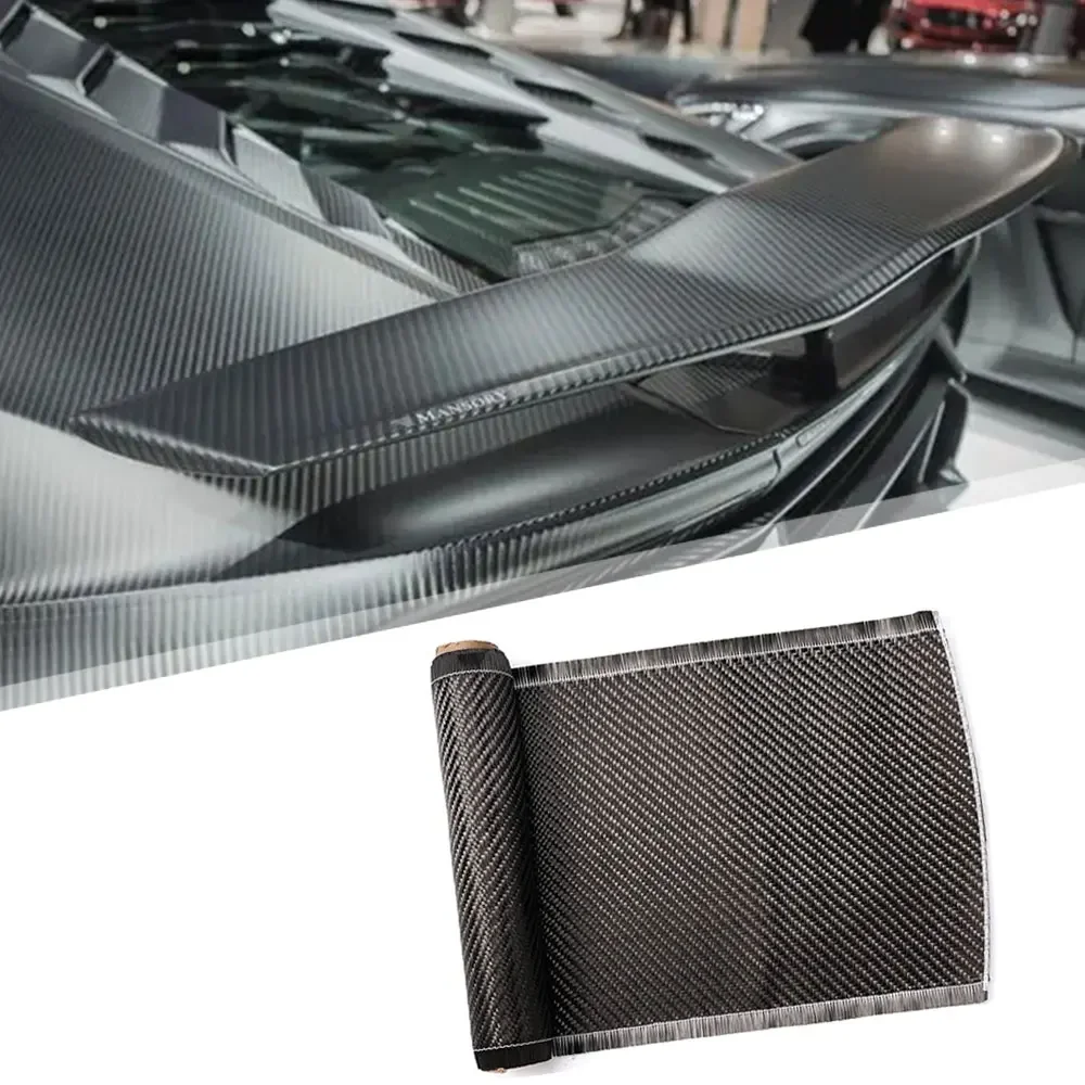 

1Pc 28X18cm Car Exterior Decor Accessories 3K 200gsm Car Body Carbon Fiber Cloth Twill Stickers Car Interior Stickers Decals