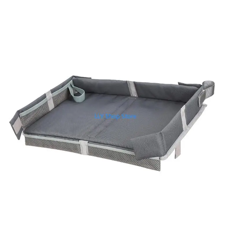 T8UD طائرات صديقة للطفل ملحقات السفر صينية صينية قابلة للطي طائرات الأطفال تلعب صينية صينية صغيرة للعب والإمداد #2