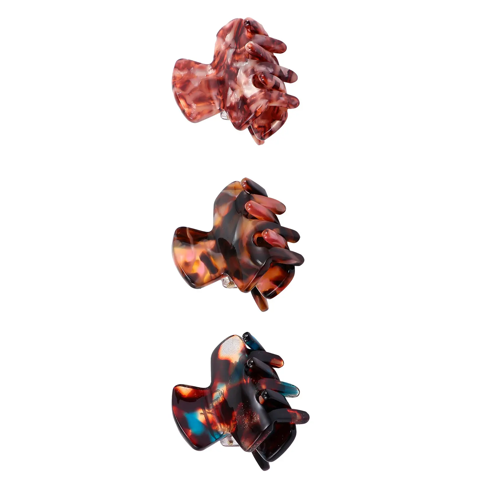 

3pcs Retro Set Pcs Jaw Clip Acetate Sheet Clips for Thin Hair Large Ponytail Shower Large Hair Clips Yoga Hairstyles