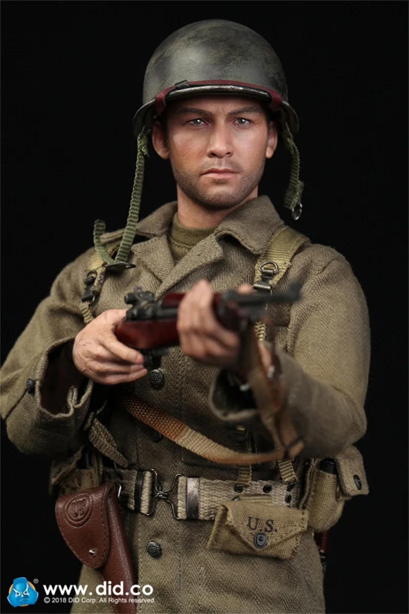 1/6 DID A80129 serie WWII US 77th divisione di fanteria capitano Sam Action Figure modello militare maschio soldato Figure giocattoli