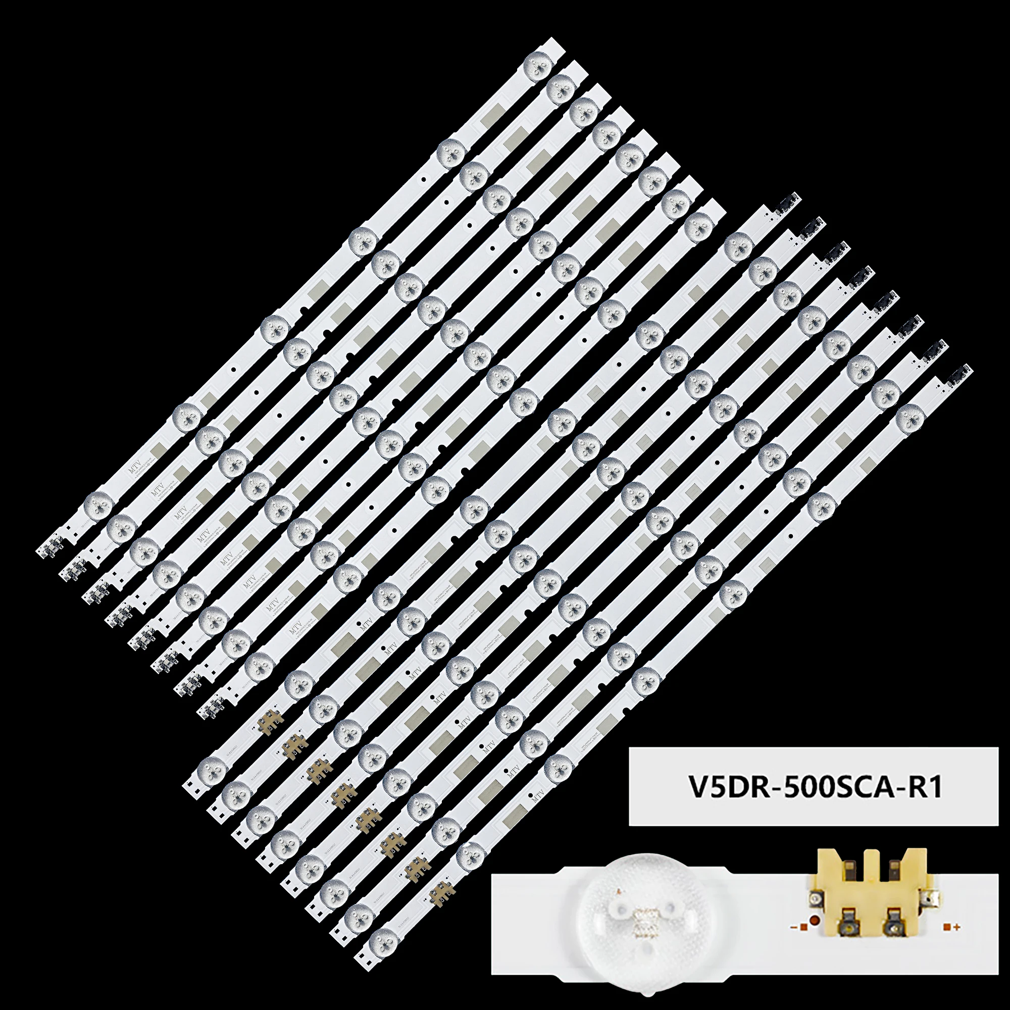 Lámpara de tira de LED para iluminación trasera para TV de 13 "UE50JU6800 V5DR_500SCA_R1 500SCB CY-TJ050HGNV2H UE50JU6850 UE50JU6870 UN50JS7000