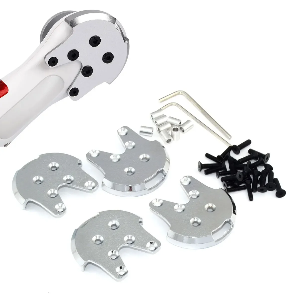 Lot=4pcs Metal Reinforcement Plate Kit Motor Mount Base Protect For DJI Phantom 3 2