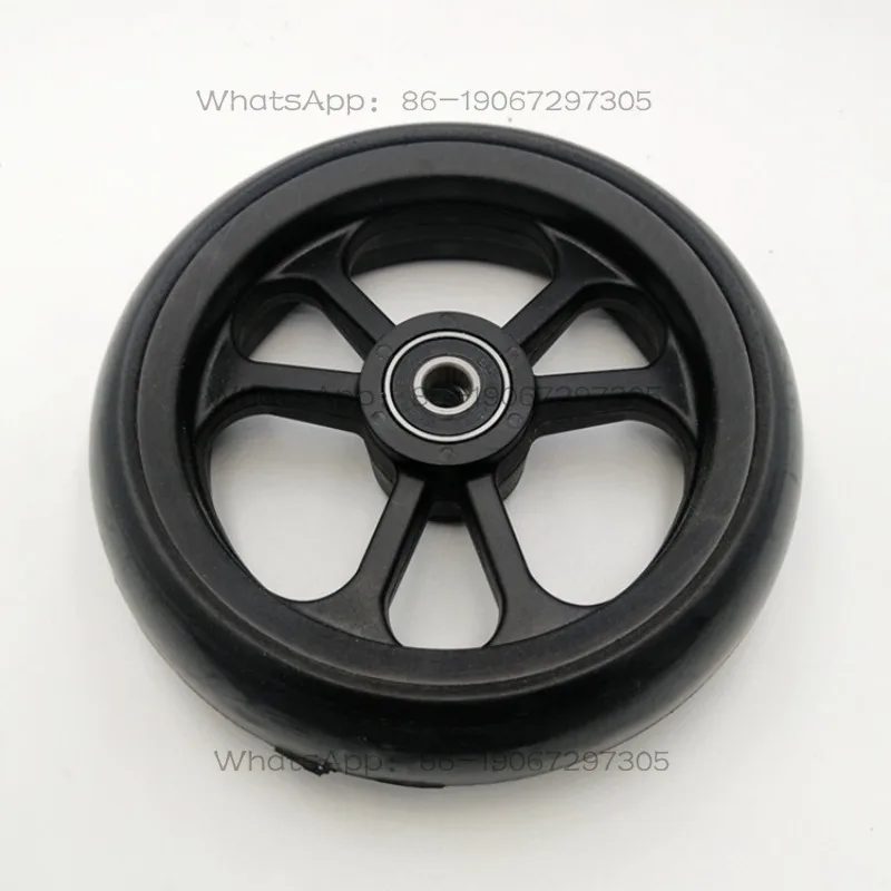 Sports wheelchair front wheel, life wheelchair universal accessories 5 * 1.5 inch glass fiber synthetic wheel hub