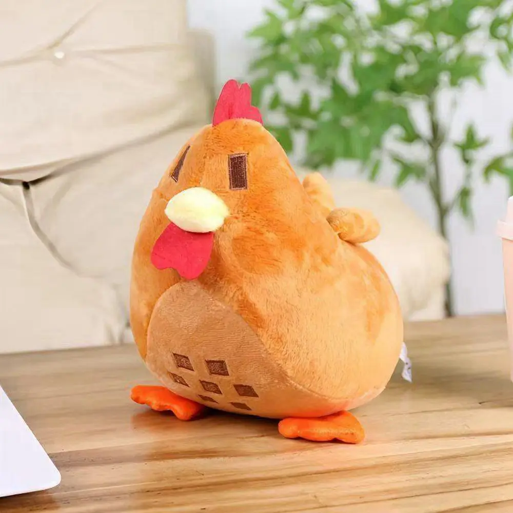 Śliczne akcesoria do gier Stardew kurczak pluszowe zabawki śliczne ozdoby dla zwierząt domowych lalki z kurczaka zbożowego i prezenty świąteczne dla dzieci