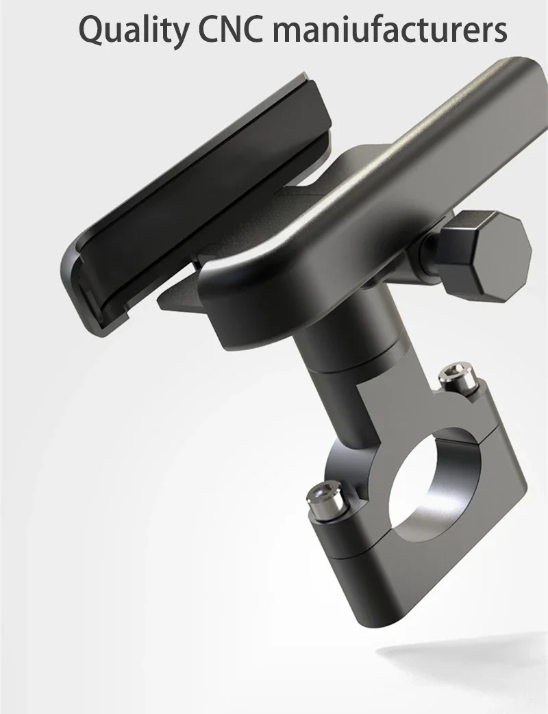VIKEFON Aluminiumlegierung Motorrad Fahrrad Handyhalterung für 4-7 Zoll Smartphone GPS Lenkerhalterung Motorradzubehör – Detail 9