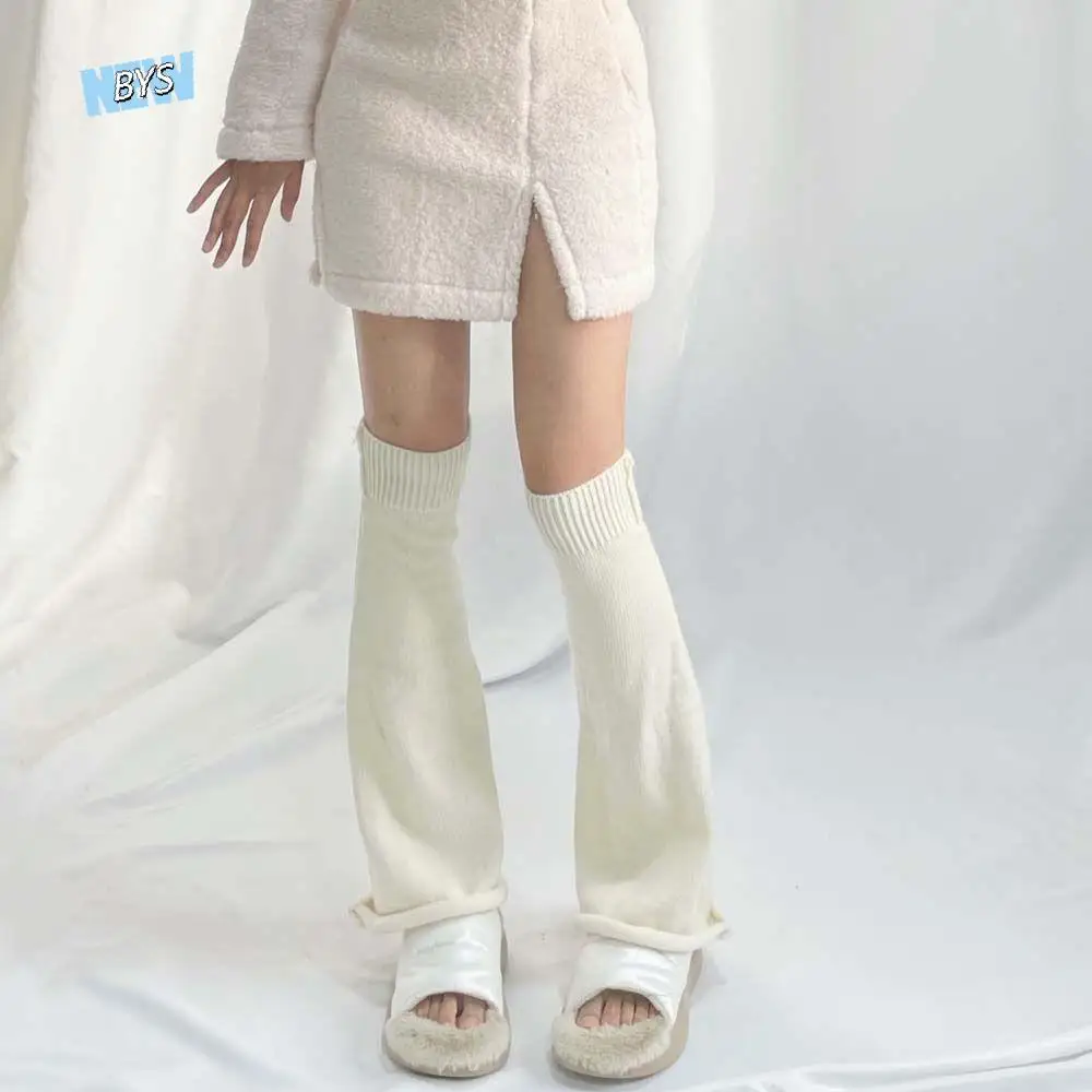 

Warm Costume Accessories Cosplay Autumn Lolita Horn Type Socks Foot Cover Women Pile Socks Wide Leg Warmers Knitted Long Socks