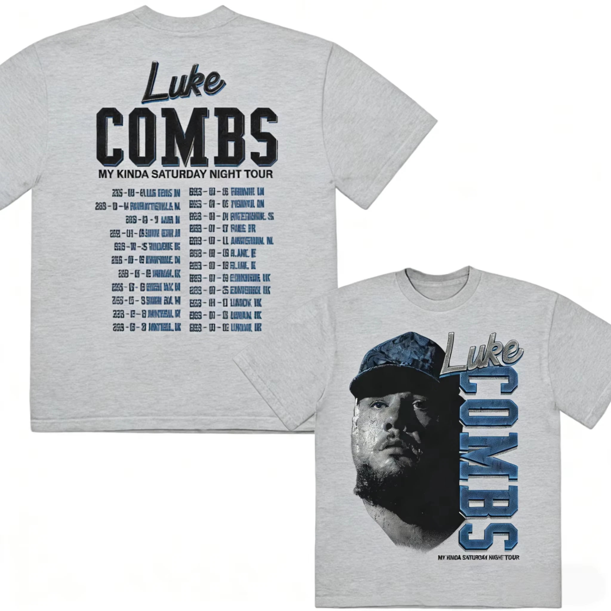 New My Kinda Saturday Night - 2026 Luke Combs TOUR Men's Clothing Women's T-Shirt Cotton Short Sleeve Y2k Popular Summer T Shirt