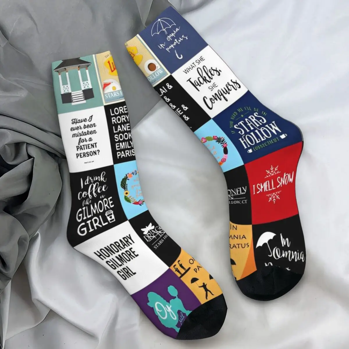 Gilmore Girls Gilmore I Drink Coffee Like Stockings Graphic Leisure Socks Spring Anti Bacterial Socks