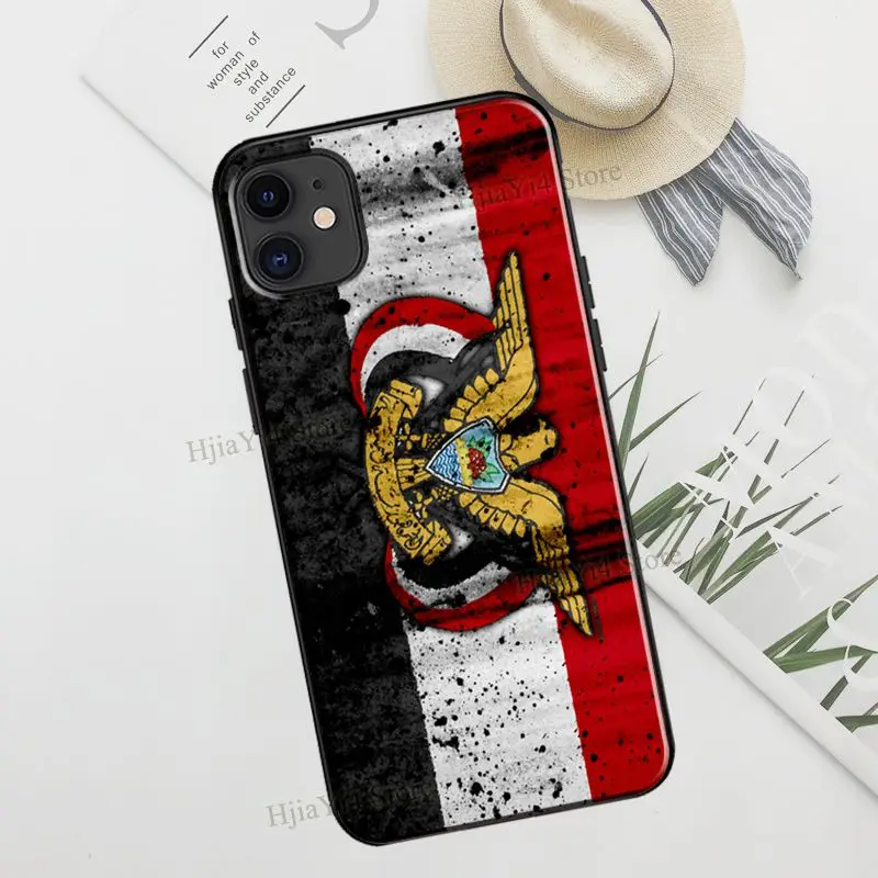 Yemen Flag Coat of Arms TPU Case For iPhone 12 13 15 16 Pro Max mini X XR XS Max Plus 11 14 15 16 Pro Max Cover