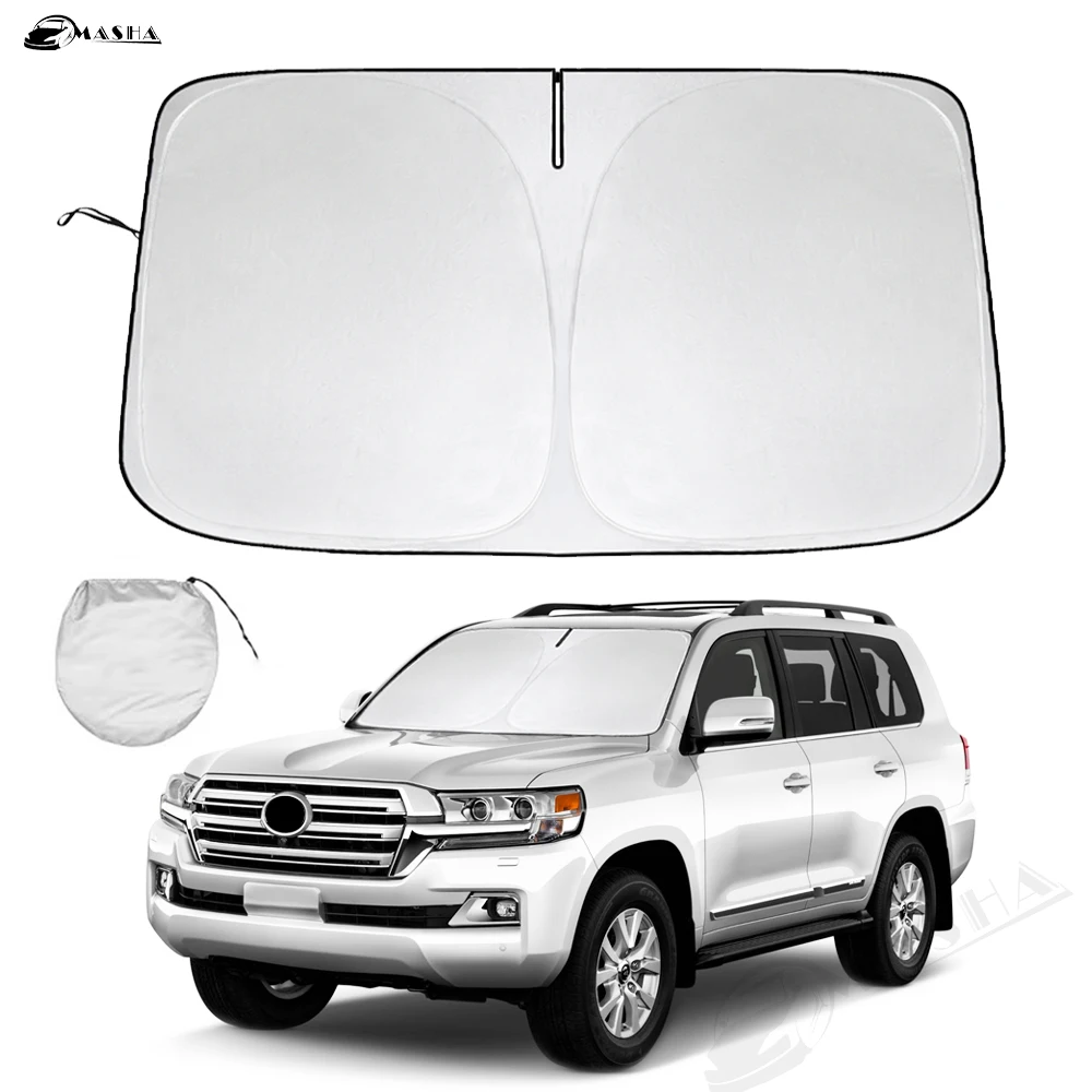 For Toyota Land Cruiser Prado 90 120 150 100 200 Windshield Sun Shade Sunshade Sun Visor Protector Foldable Blocks UV Rays