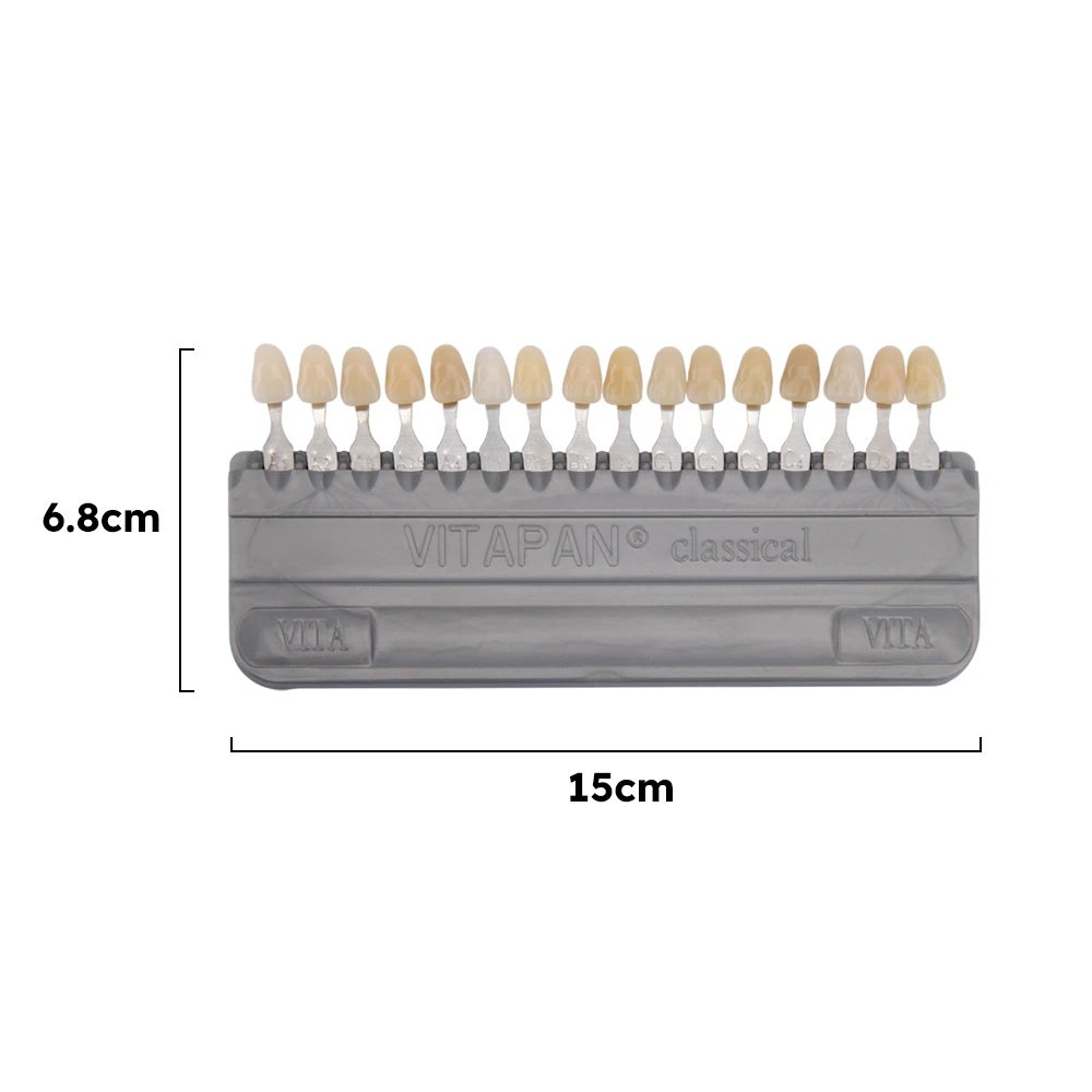 Teeth Shade Guide 16 Colors Teeth Whiting Porcelain VIT APAN Tooth Model Colorimetric Plate Dental Equipment Assistive tools