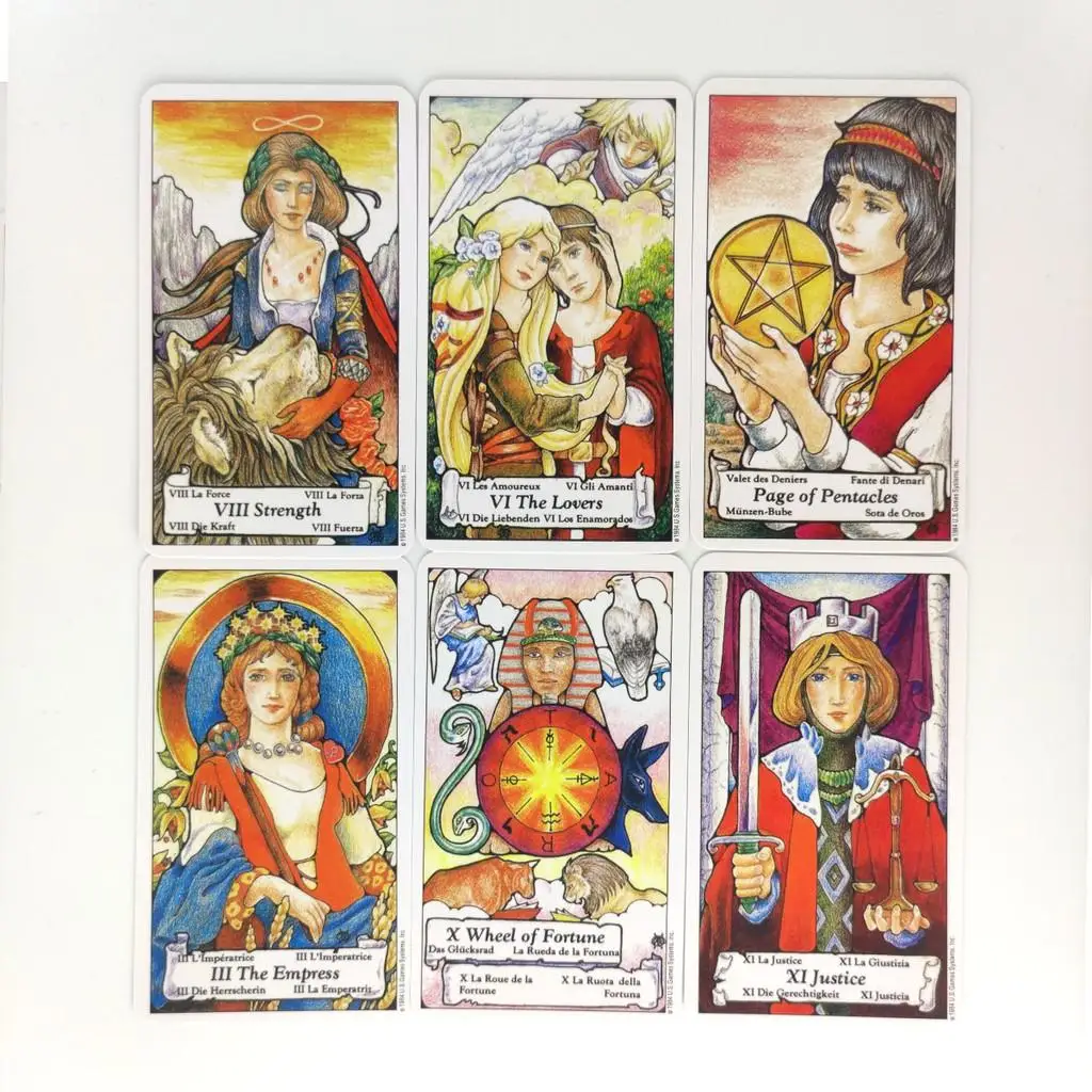 10.3*6Cm Hanson-Roberts Tarotkaarten Engelse Versie Waarzeggerij Deck Entertainment Feest Bordspel 78 Stks/doos