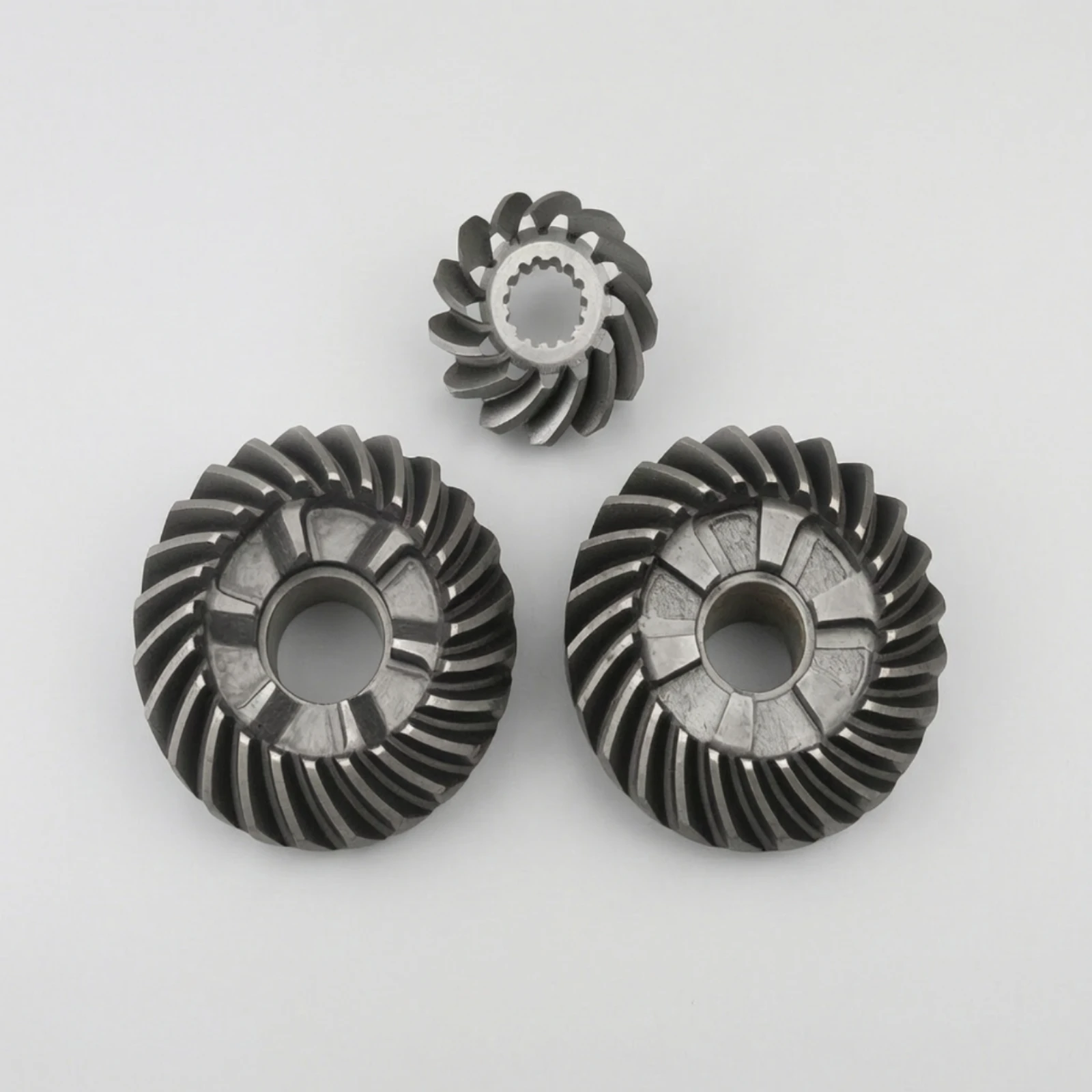 3 Pieces Gear Set with Three Pieces Machined Outboard Gear Set Boat Motor Gears Replacement Universal Fit for Mechanics