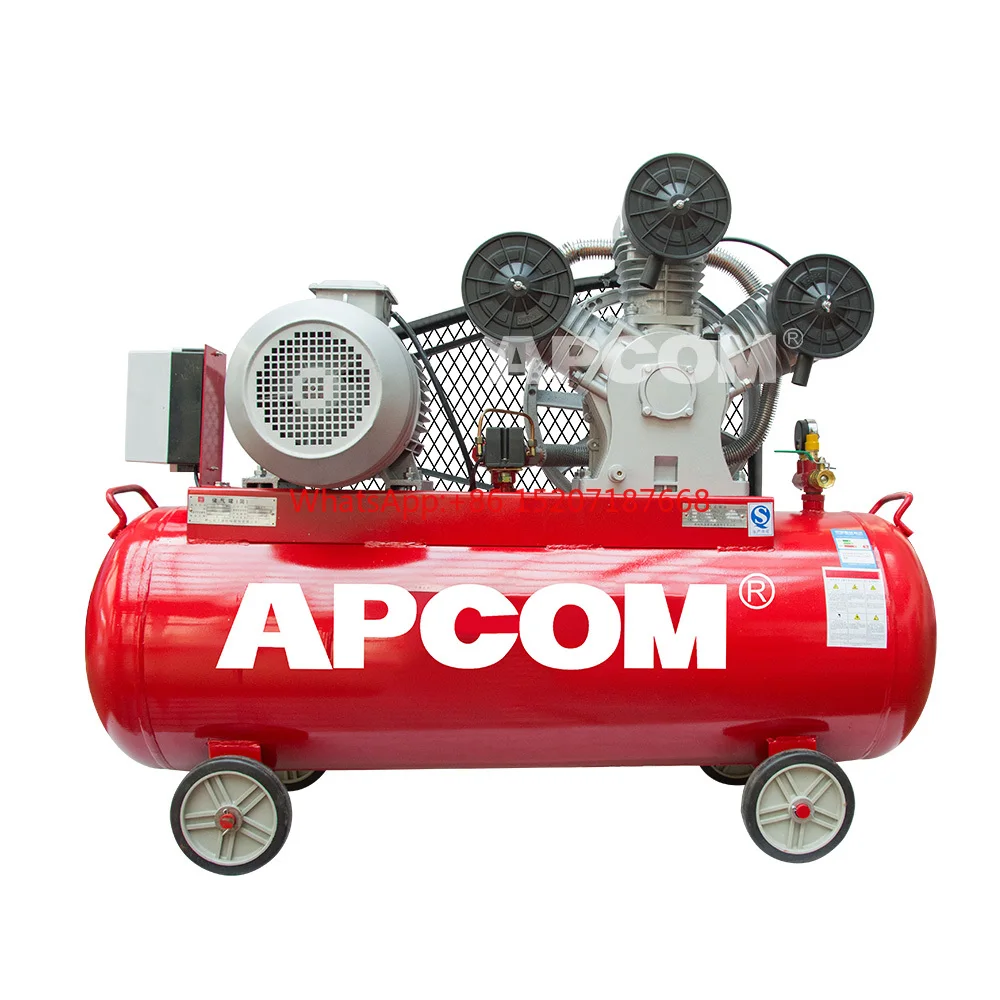 LW10008 Portable Piston Low Noise Aircompressor for Sale8bar 115psi 1m3/min 30CFM Piston air Compressor 7.5kw 10hp