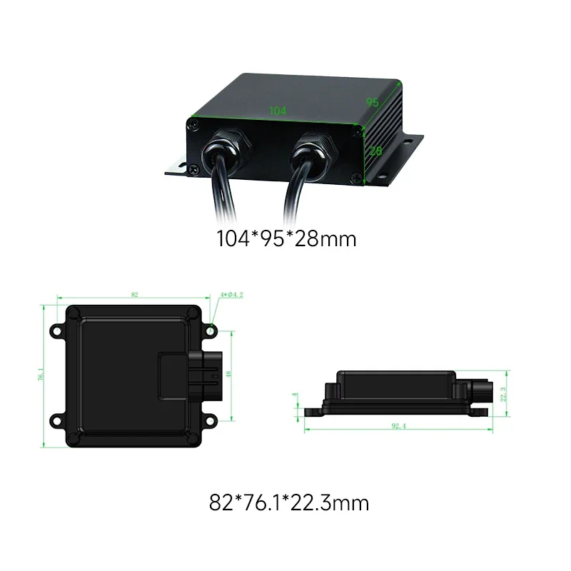 HOPE 40 Meters Adjustable APP Control 77GHZ Waterproof Reversing Parking Microwave Radar Sensor for Mining Truck
