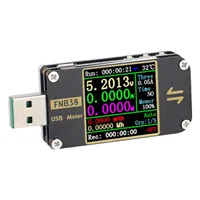 FNB38 Current And Voltage Meter USB Tester QC4+ PD3.0 2.0 Fast Charging Protocol Safe USB Voltage And Current Detection Meter