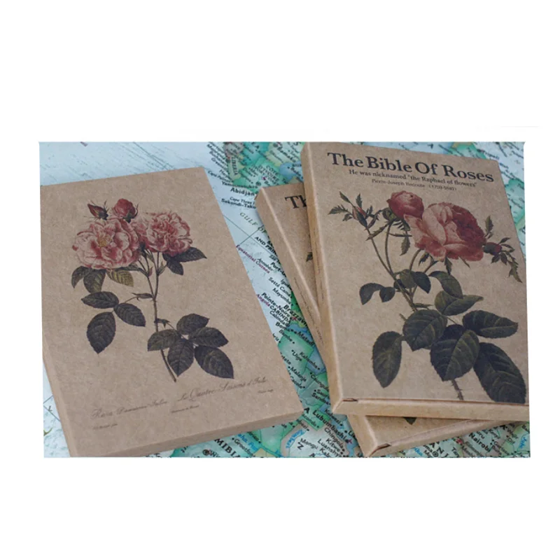 

25Pcs/Lot Kraft Paper Hand-Painted Plant Vintage Style Memory Postcard Set /Greeting Cards/Gift cards/Christmas Postcards TG8521