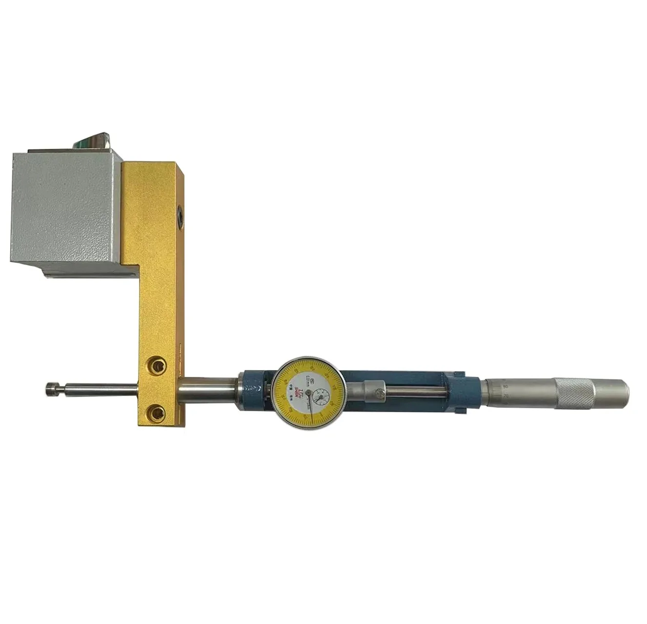 Dial Gauge with Micrometer and Magnetic Base